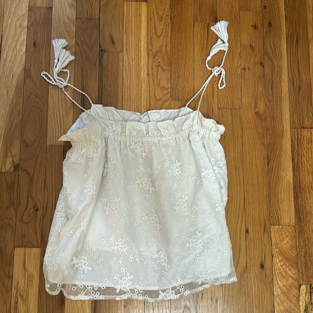 Cupcakes & Cashmere Flowy Tie Straps Top